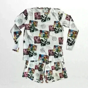 Swiminista x James Peter Henry Board Shorts & Rash guard Shirt Size Medium NWT​​